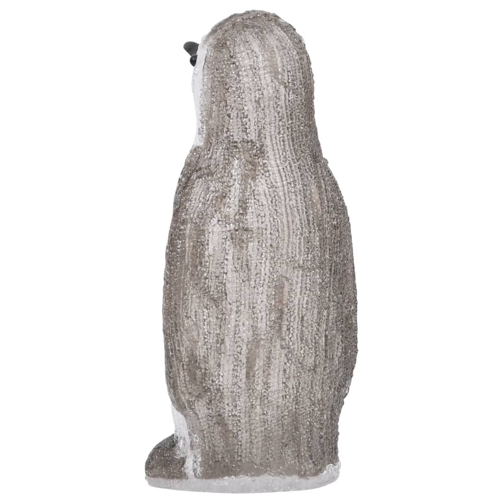 vidaXL LED-es akril karácsonyi pingvinfigura bel- és és kültérre 30 cm