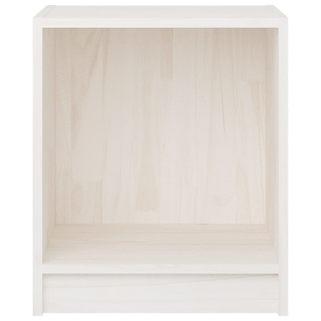vidaXL fehér tömör fenyőfa éjjeliszekrény 35,5 x 33,5 x 41,5 cm