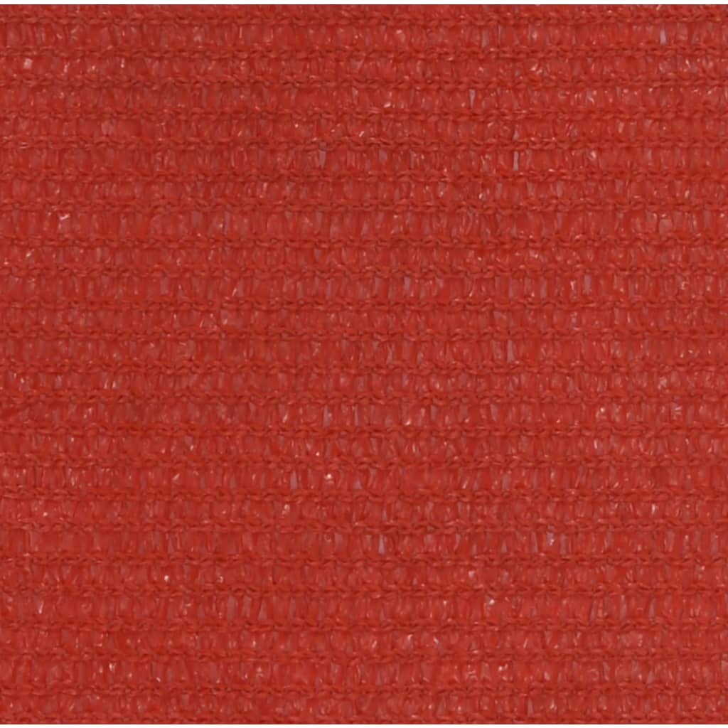 vidaXL piros HDPE napvitorla 160 g/m² 3,5 x 5 m