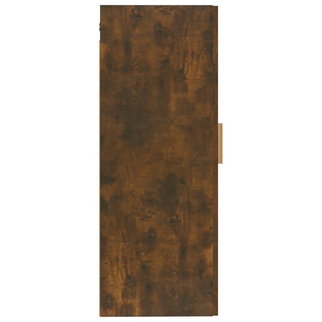 vidaXL füstös tölgyszínű szerelt fa faliszekrény 35 x 34 x 90 cm