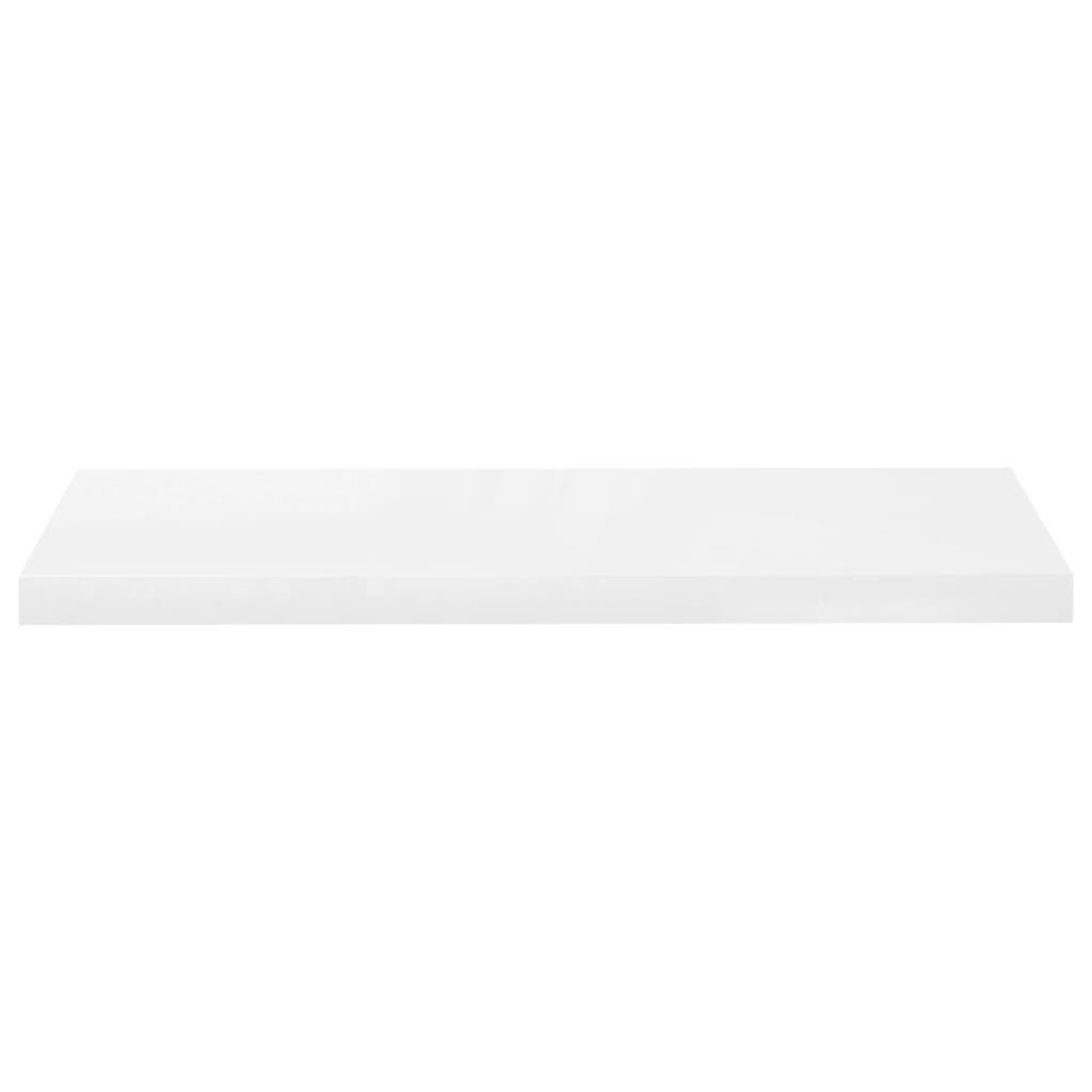 vidaXL magasfényű fehér MDF lebegő fali polc 80 x 23,5 x 3,8 cm