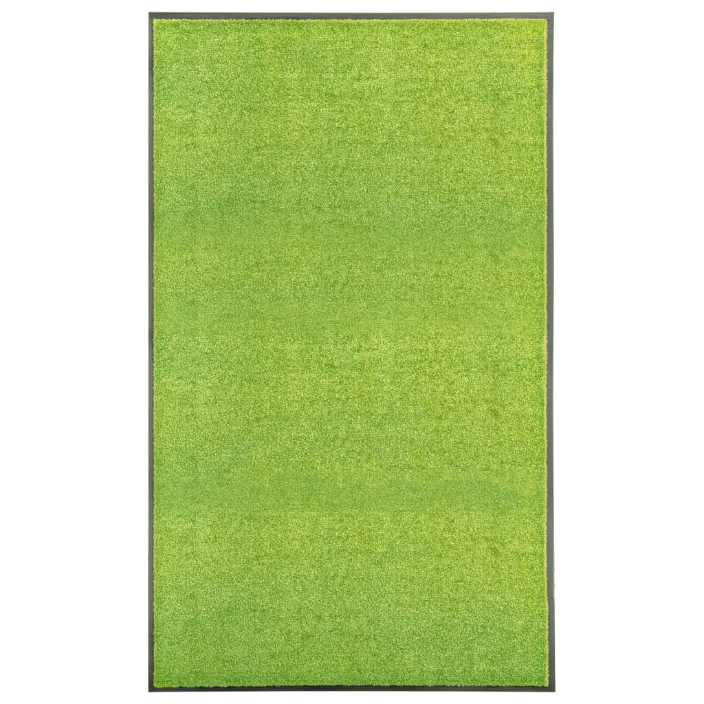 vidaXL zöld kimosható lábtörlő 90 x 150 cm