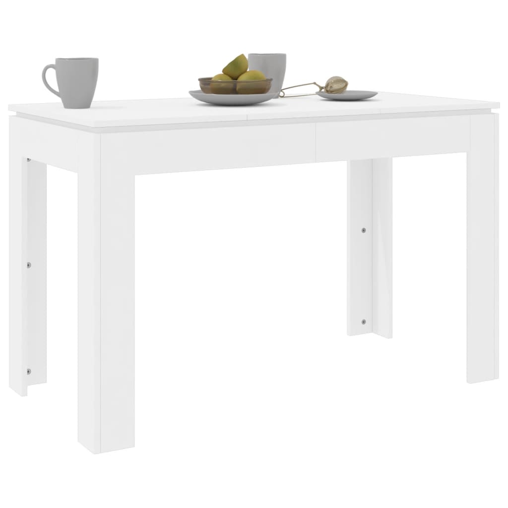 vidaXL fehér forgácslap étkezőasztal 120 x 60 x 76 cm