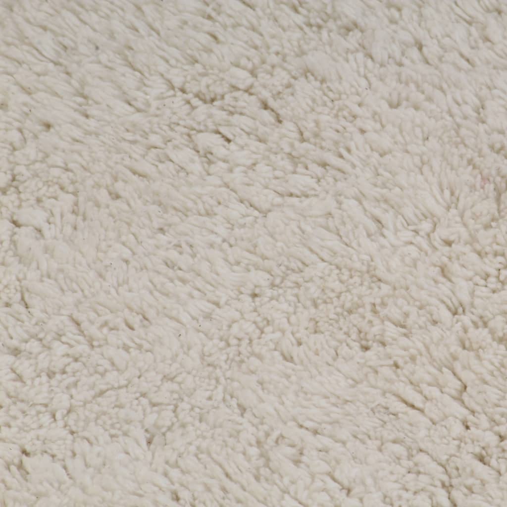 vidaXL 3 darabos fehér szövet fürdőszobaszőnyeg-garnitúra