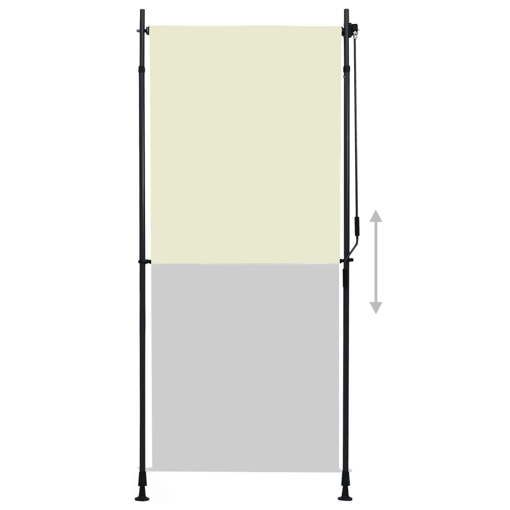 vidaXL krémszínű kültéri roló 100 x 270 cm