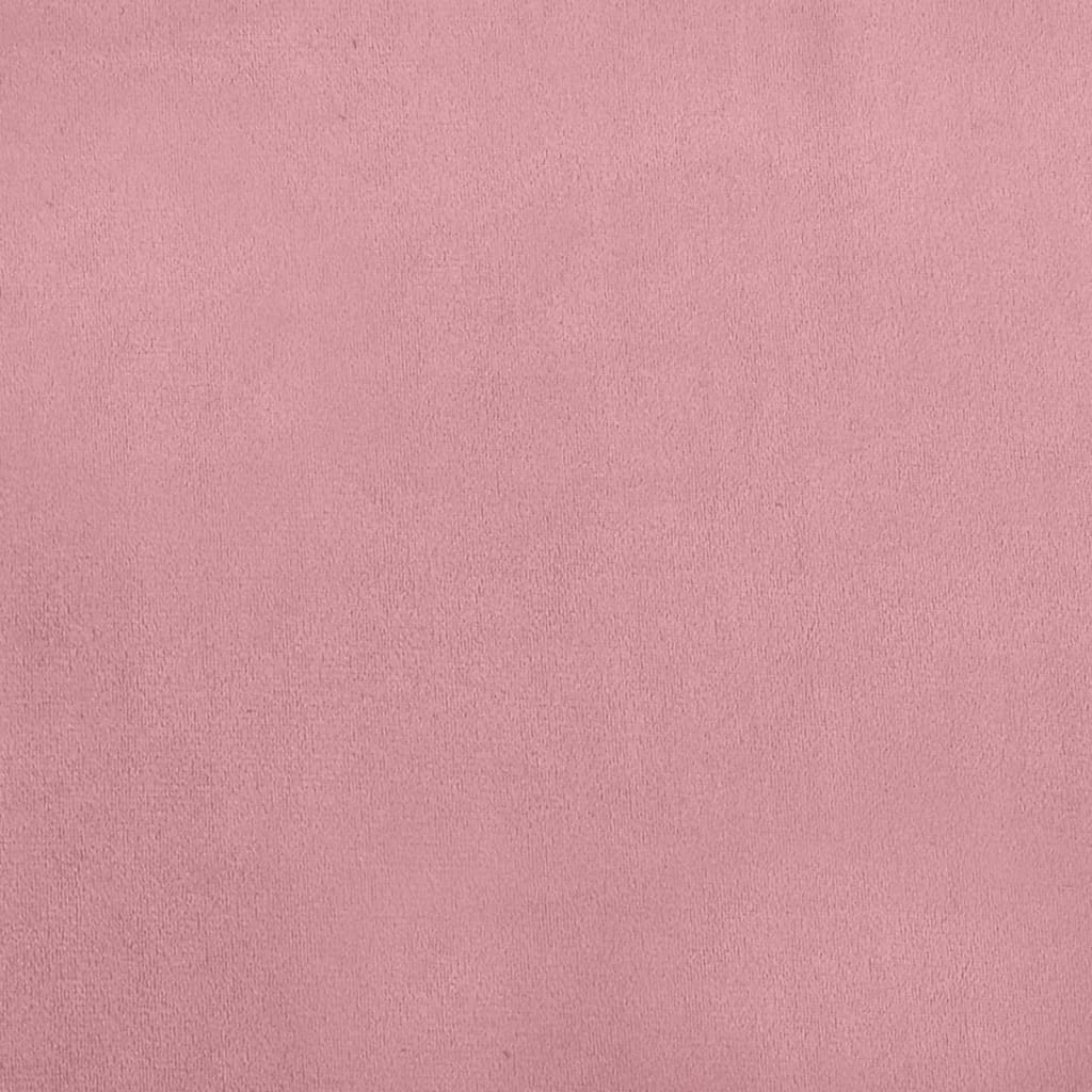 vidaXL rózsaszín bársony kutyaágy 70 x45 x 26,5 cm