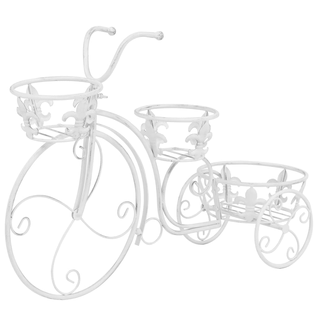 vidaXL vintage stílusú bicikli-formájú fém virágtartó állvány