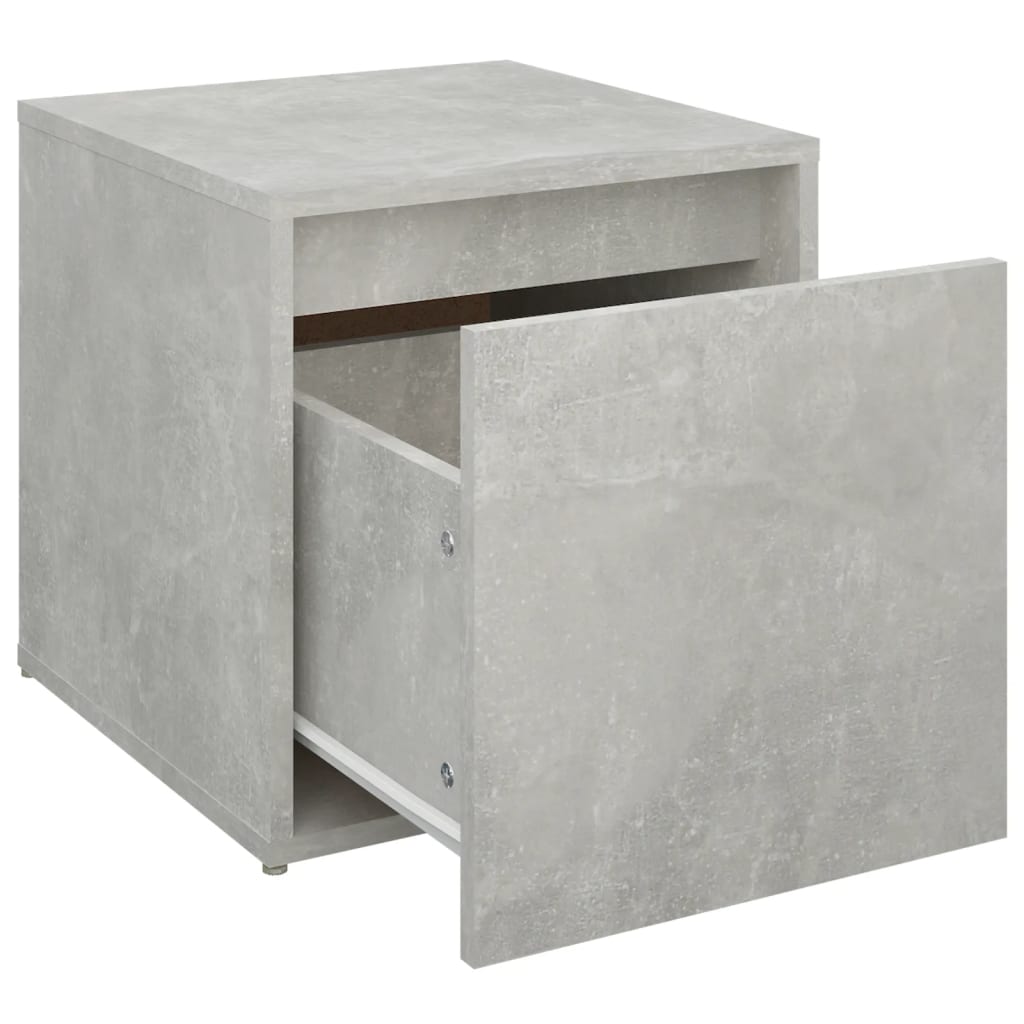 vidaXL betonszürke szerelt fa tárolódoboz 40,5 x 40 x 40 cm