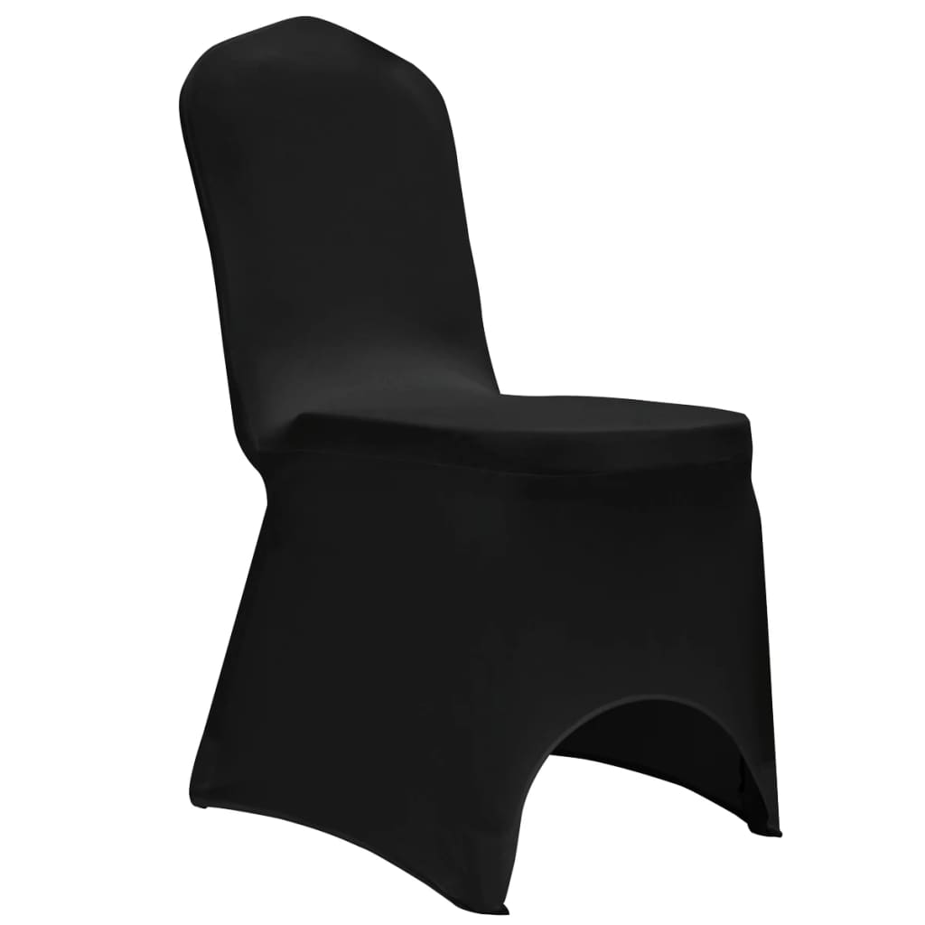 vidaXL 12 darab fekete sztreccs székszoknya