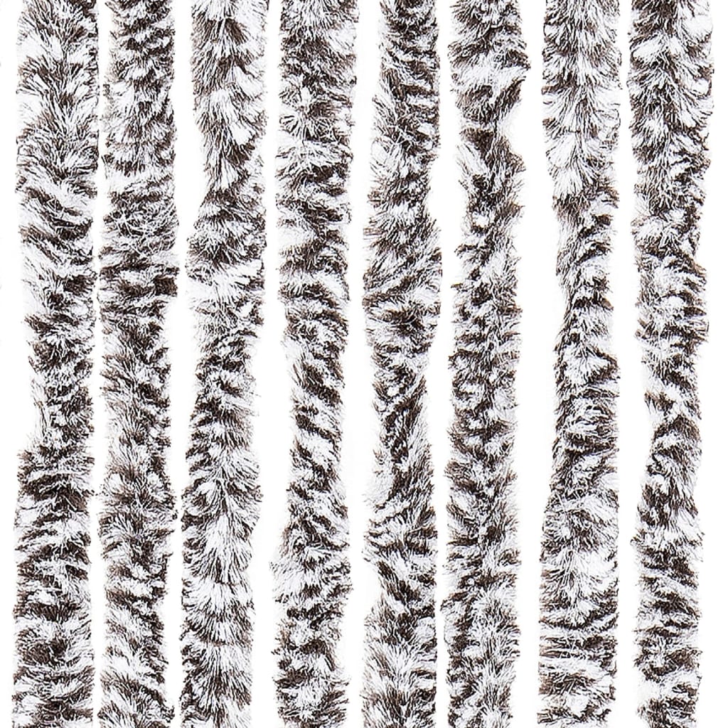 vidaXL barna és bézs zsenília rovarfüggöny 120 x 220 cm