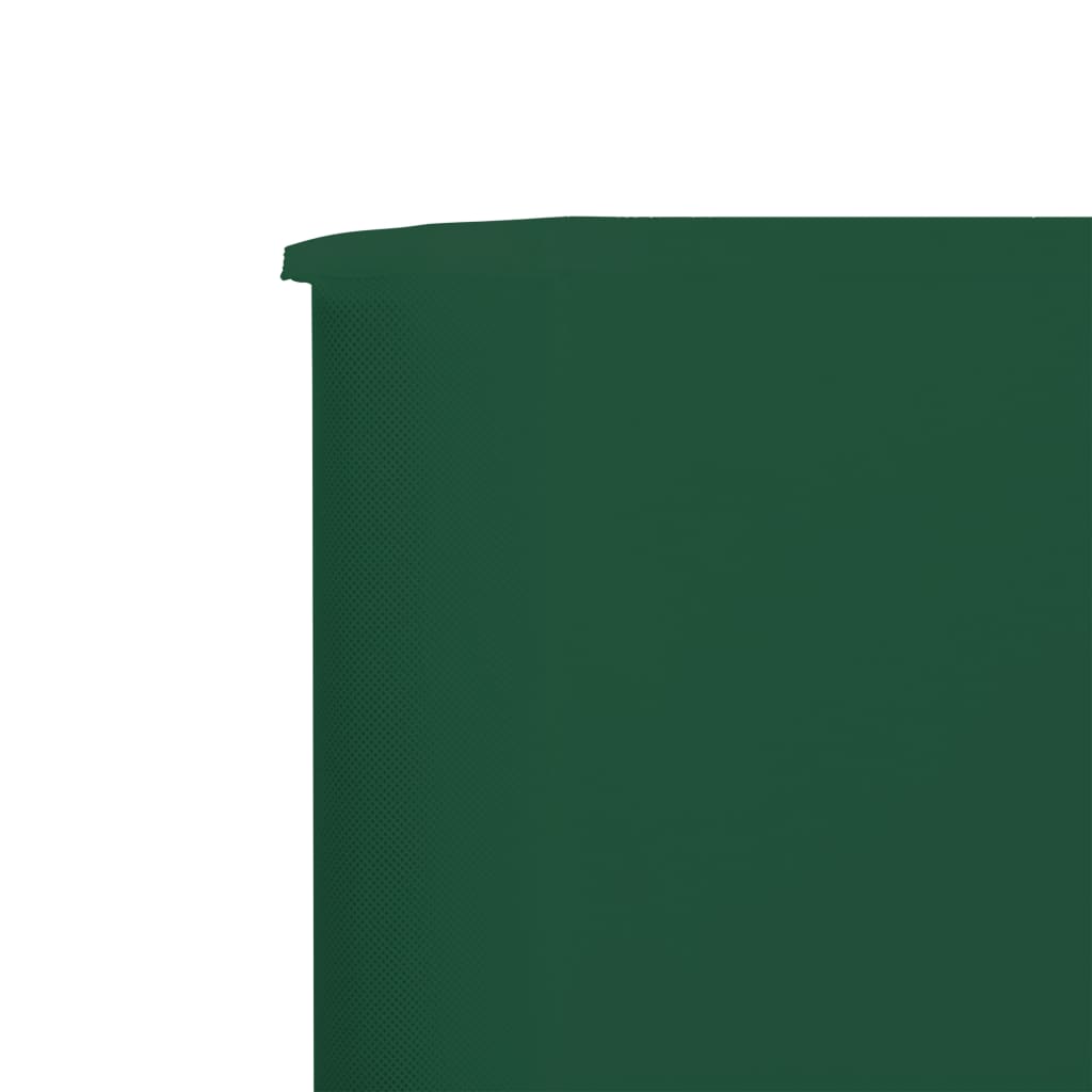 vidaXL zöld 9-paneles szövet szélfogó 1200 x 80 cm