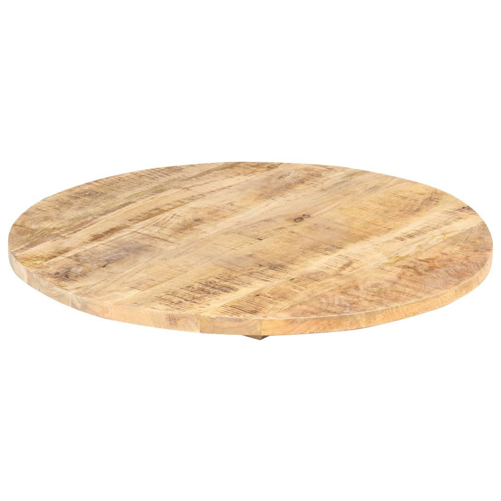 vidaXL kerek tömör mangófa asztallap 25-27 mm 80 cm