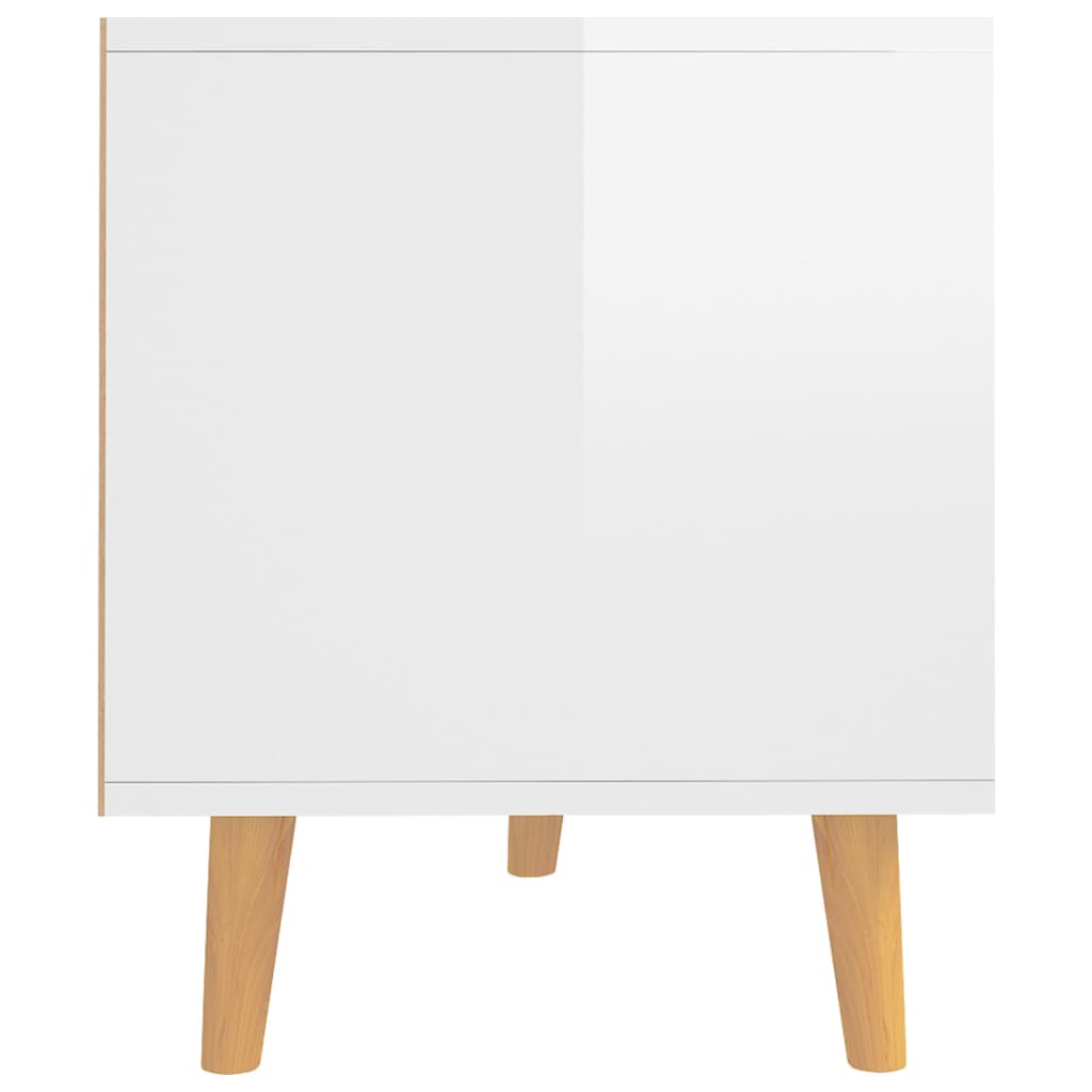 vidaXL magasfényű fehér szerelt fa TV-szekrény 90 x 40 x 48,5 cm