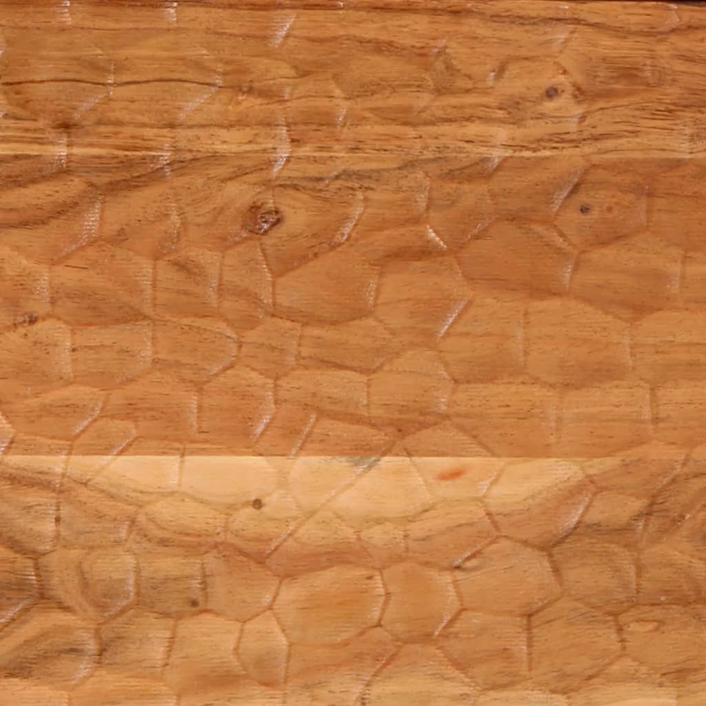 vidaXL tömör akácfa és szerelt fa éjjeliszekrény 50 x 33 x 60 cm