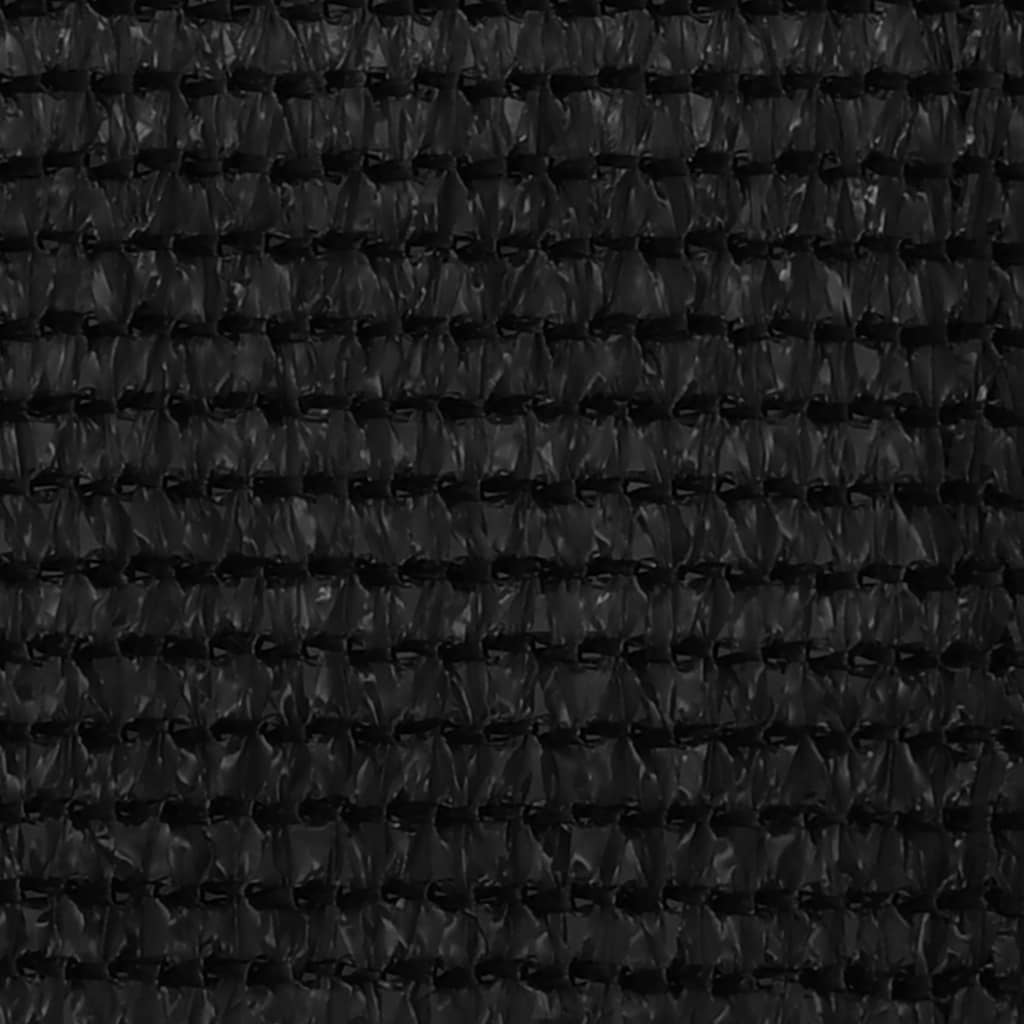 vidaXL fekete HDPE erkélytakaró 120 x 500 cm