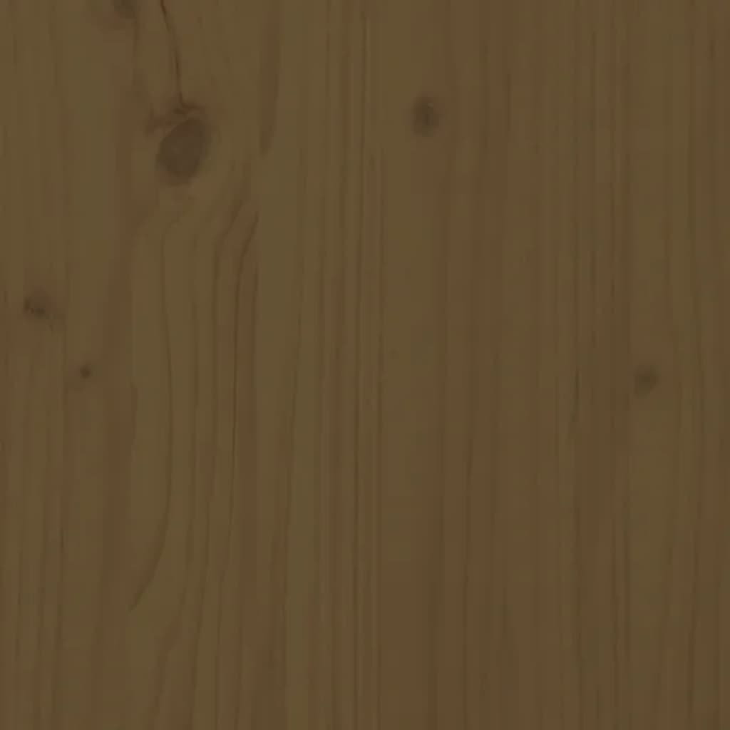 vidaXL mézbarna tömör fenyőfa kanapéágy 80 x 200 cm