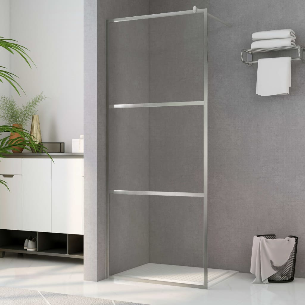 vidaXL zuhanyfal átlátszó ESG üveggel 90 x 195 cm