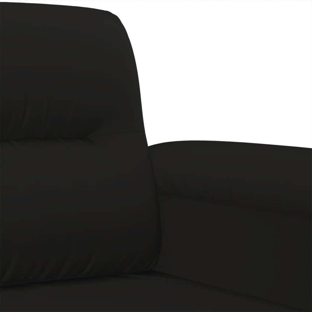 vidaXL fekete mikroszálas szövet kanapéfotel 60 cm
