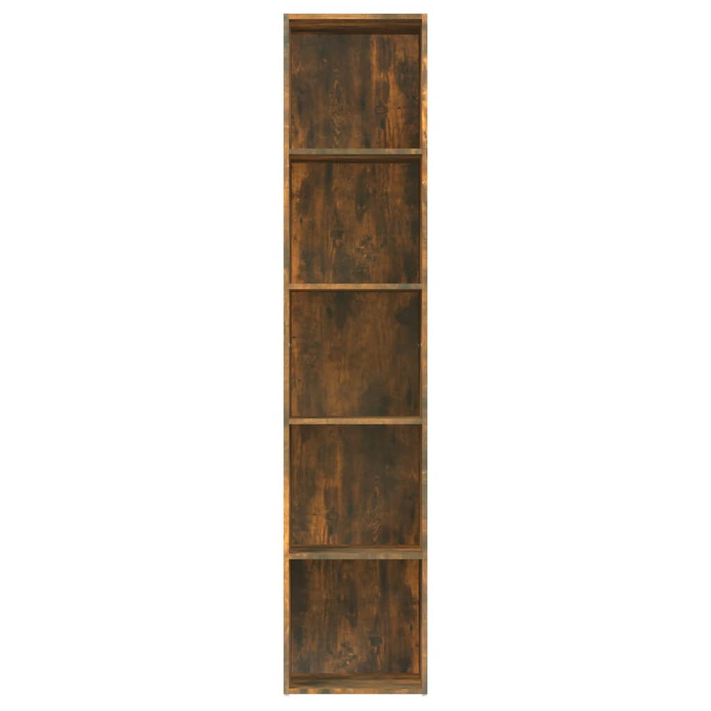 vidaXL füstös tölgy színű szerelt fa könyvszekrény 40 x 30 x 189 cm