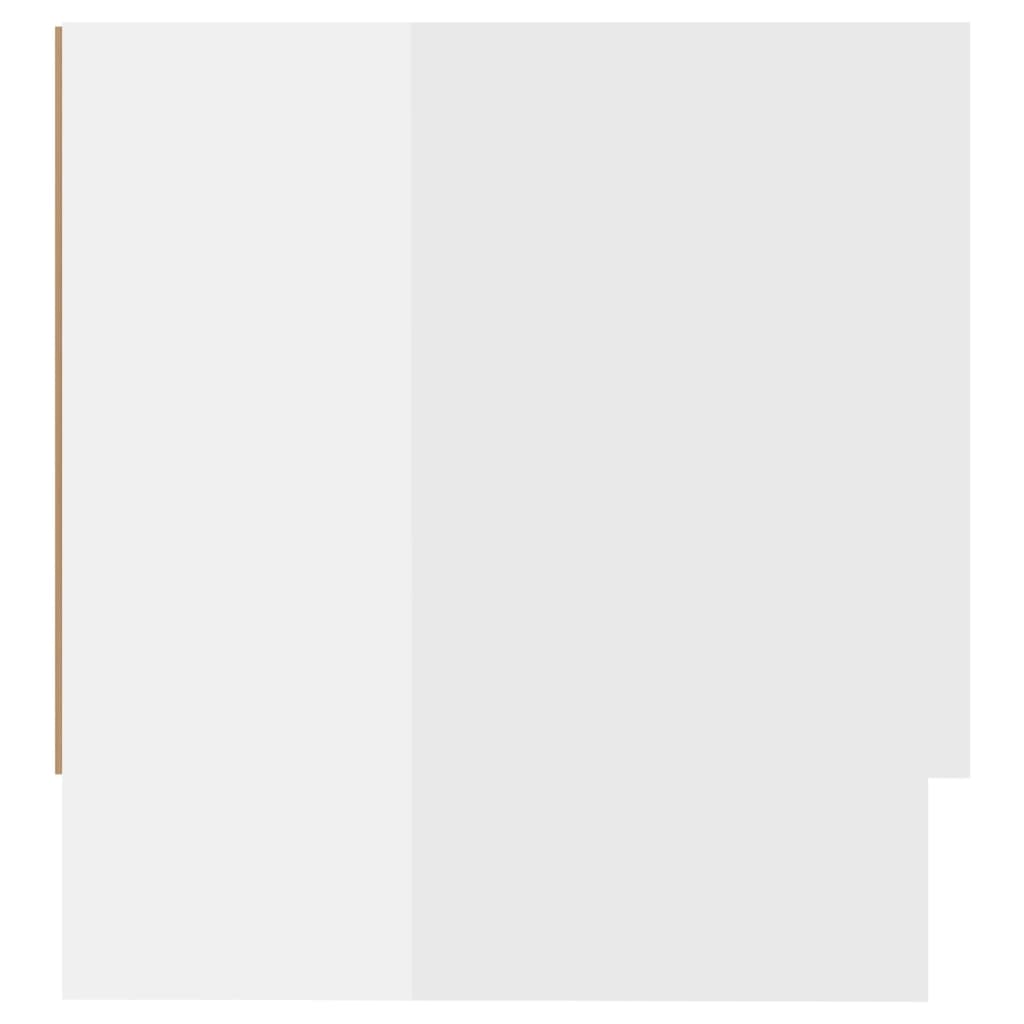 vidaXL magasfényű fehér forgácslap ruhásszekrény 100 x 32,5 x 35 cm