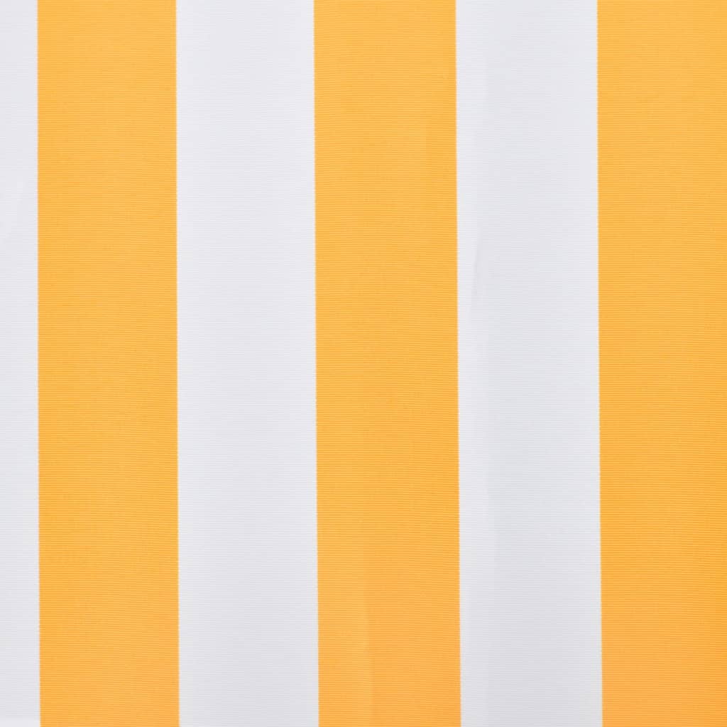 vidaXL narancssárga-fehér vászon napellenző tető 350 x 250 cm