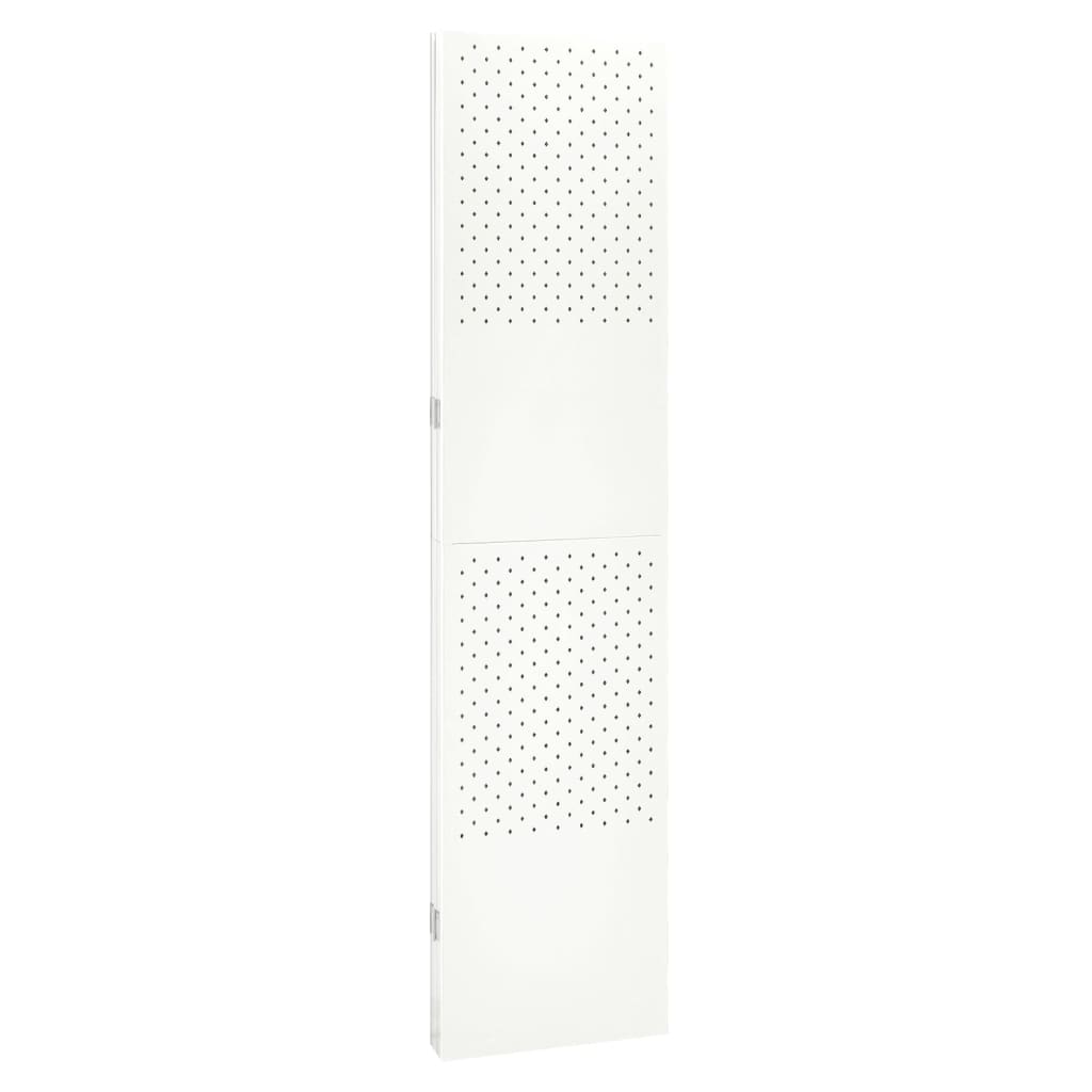 vidaXL fehér acél 3-paneles térelválasztó 120 x 180 cm