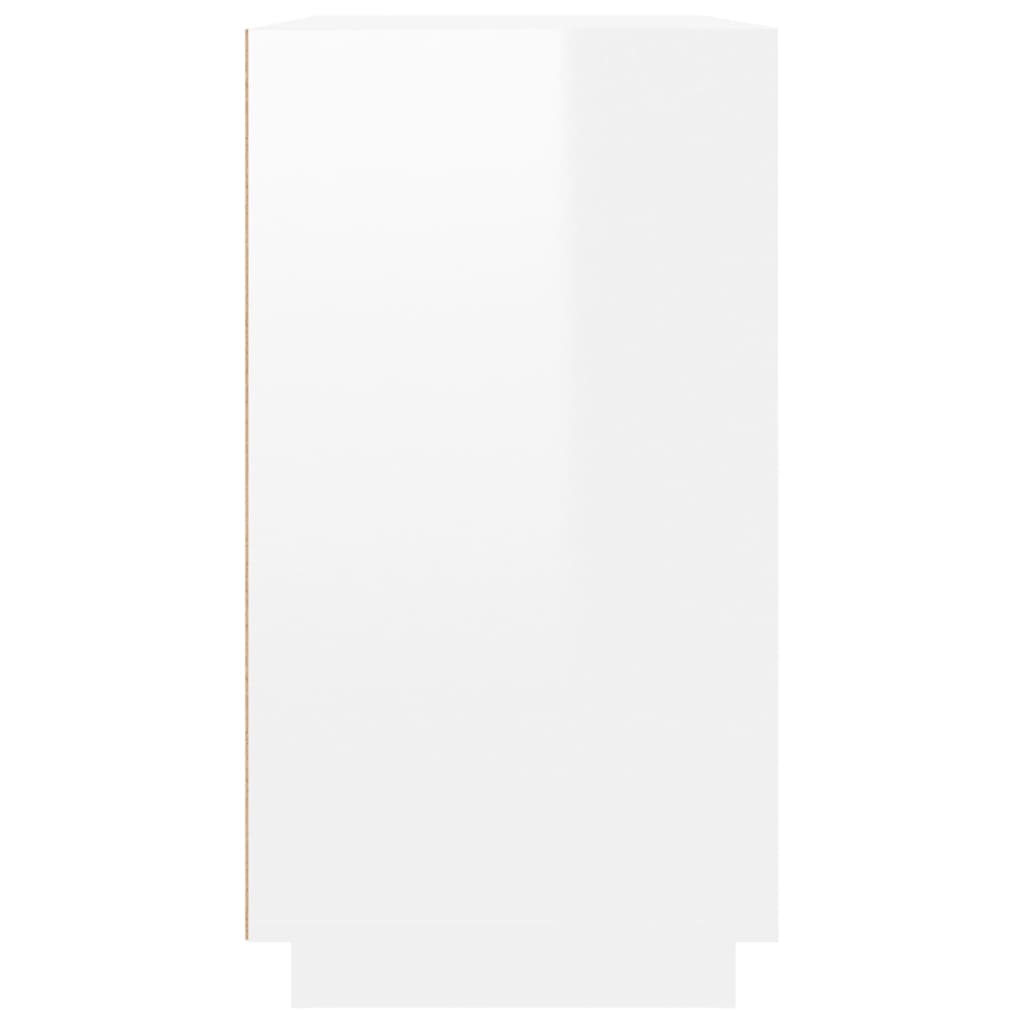 vidaXL magasfényű fehér szerelt fa tálalószekrény 80 x 34 x 75 cm
