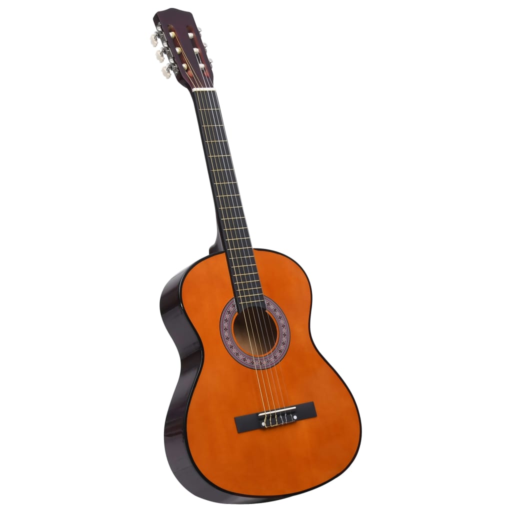 vidaXL klasszikus hársfa gitár kezdőknek és gyerekeknek 3/4 36"