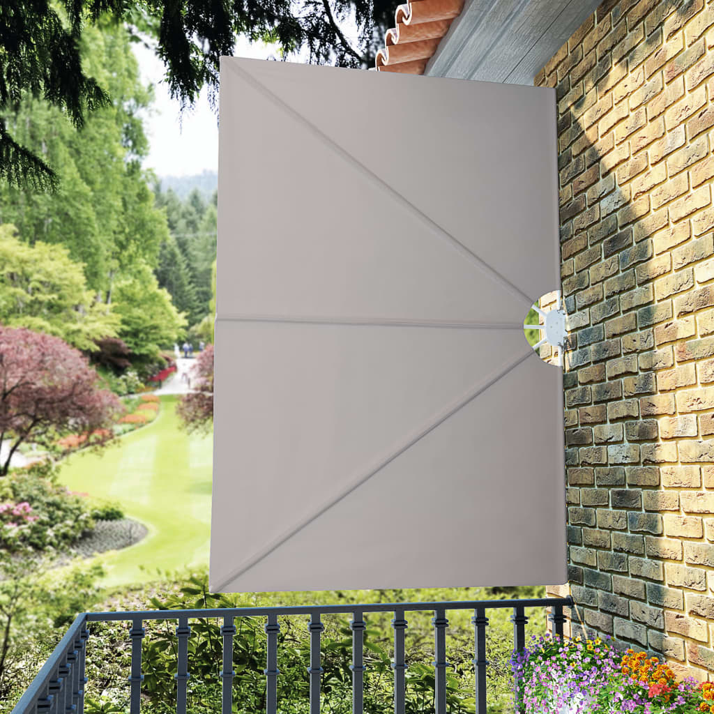 vidaXL krémszínű összecsukható terasz oldalárnyékoló 240 x 160 cm