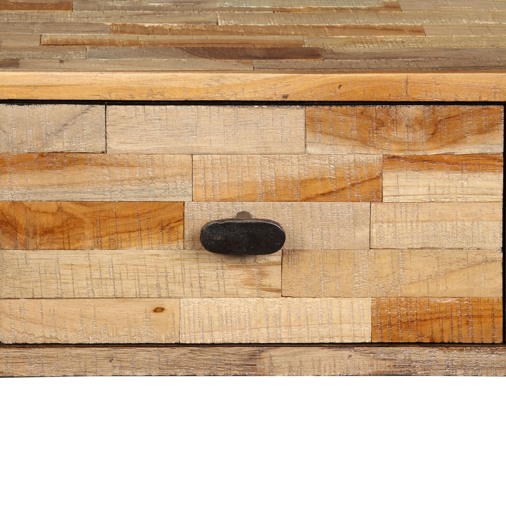 vidaXL tömör újrahasznosított fa tálalóasztal 120 x 30 x 76 cm