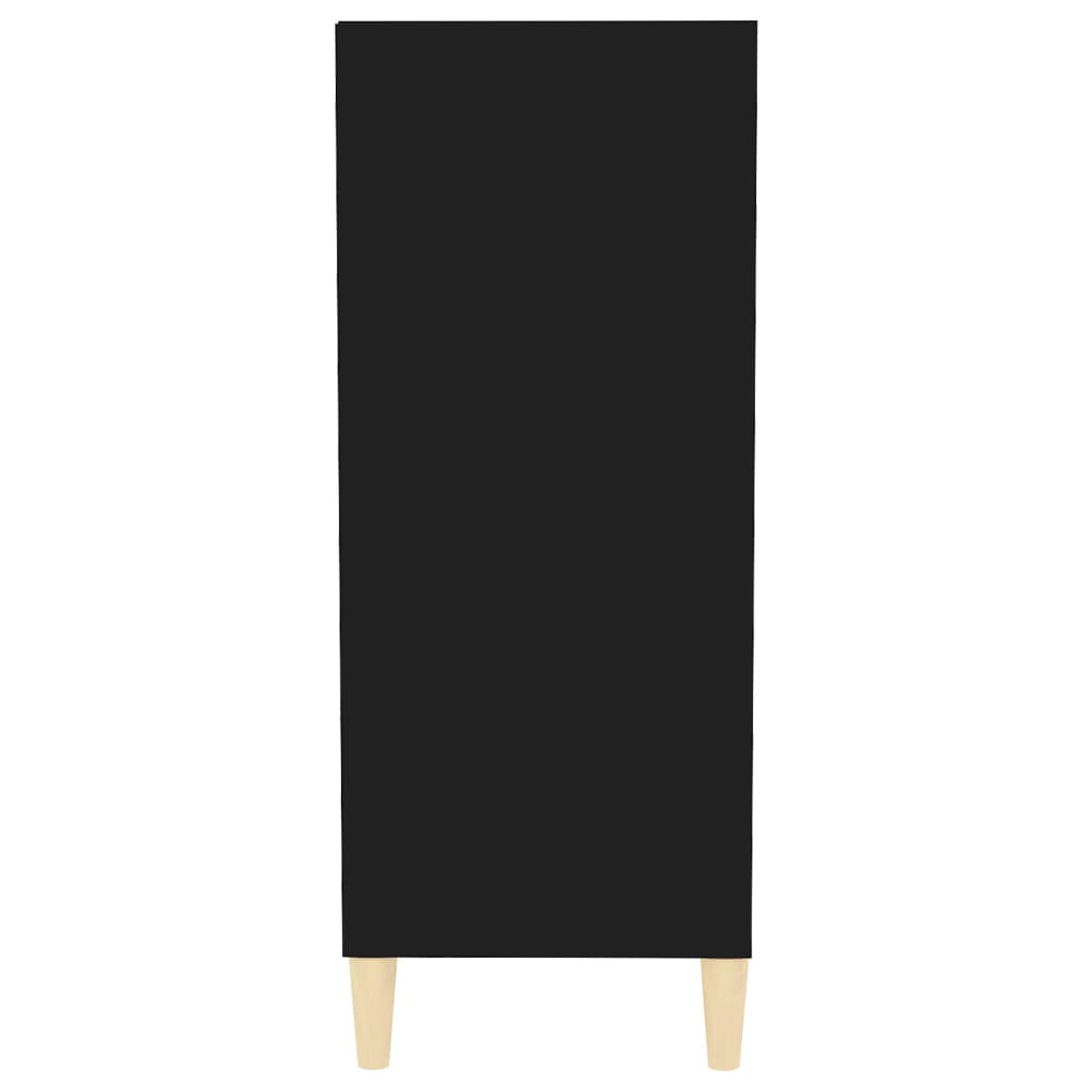 vidaXL fekete forgácslap tálalószekrény 57 x 35 x 90 cm
