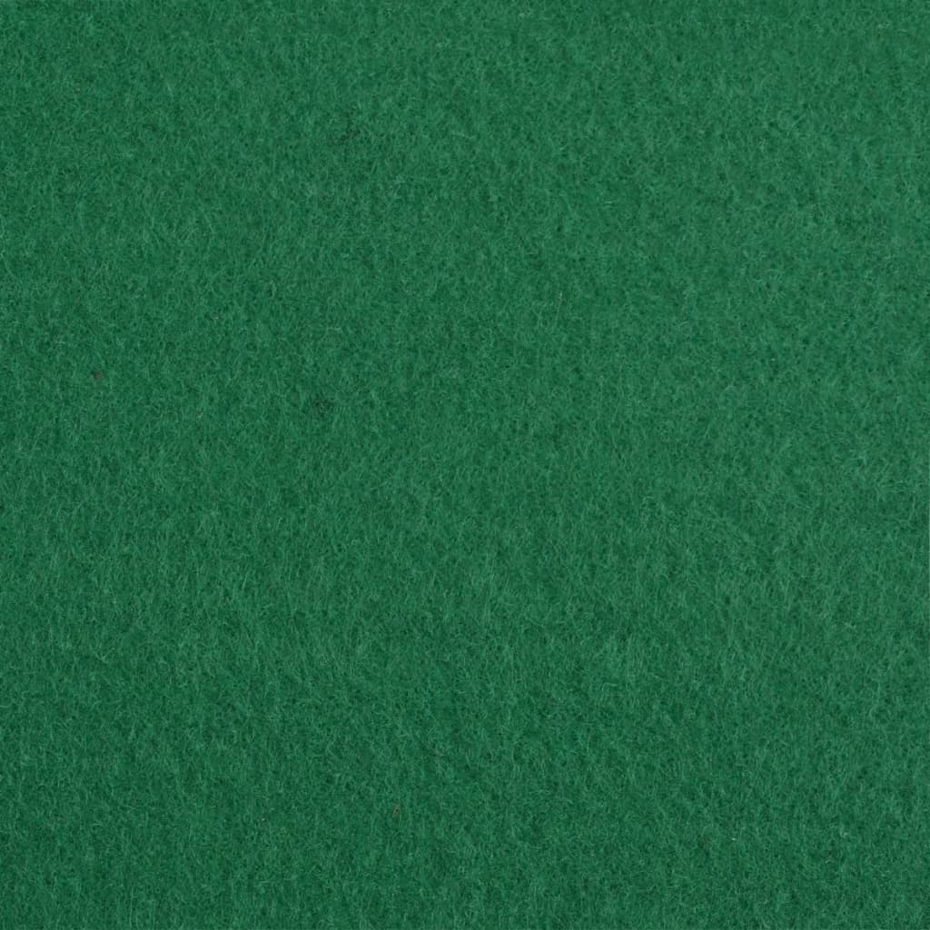 vidaXL zöld sima felületű kiállítási szőnyeg 1,2 x 12 m