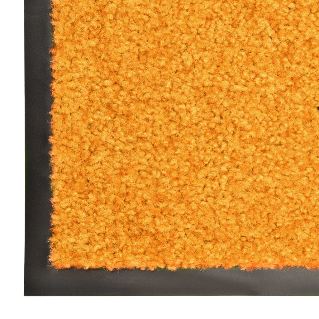 vidaXL narancssárga kimosható lábtörlő 120 x 180 cm