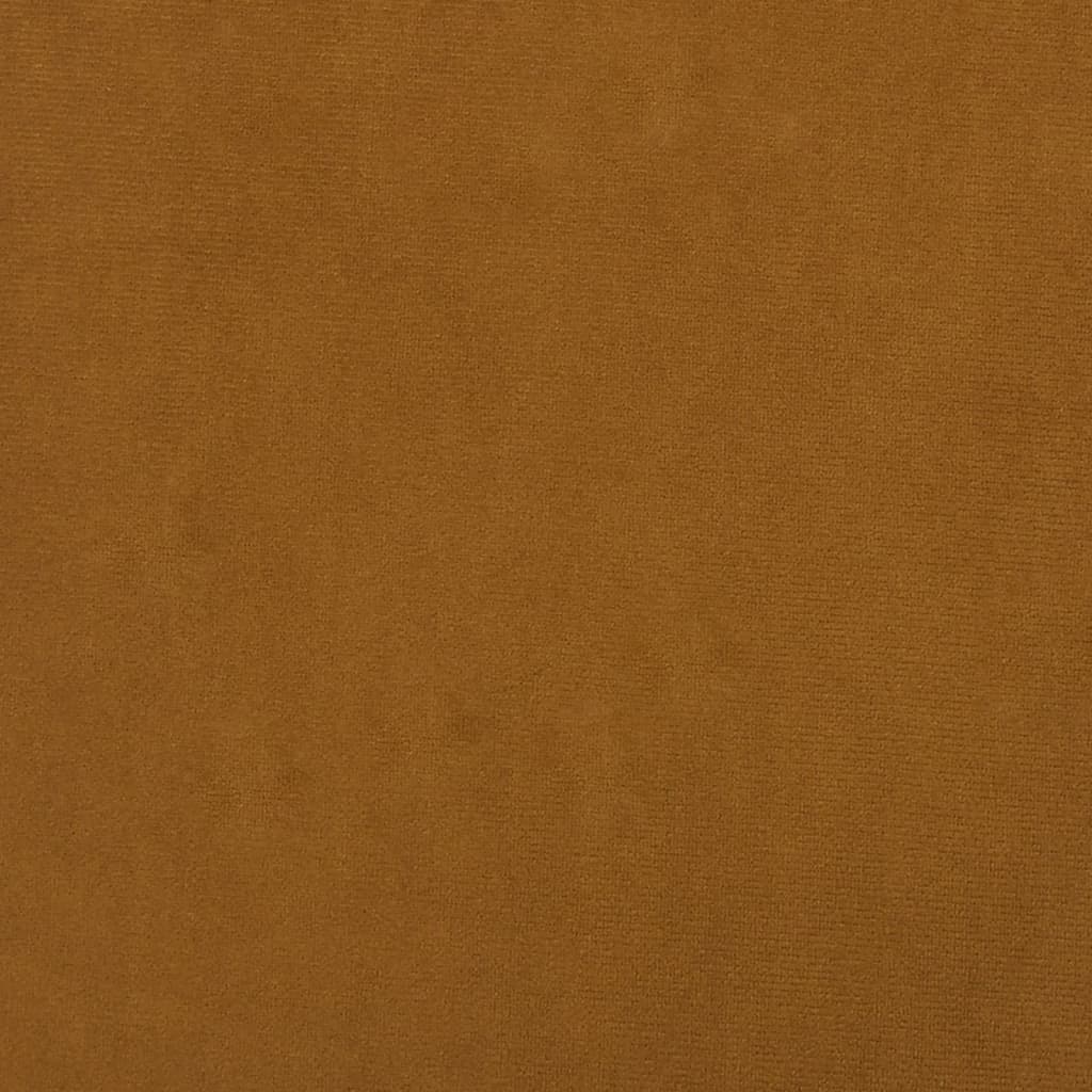 vidaXL barna bársony lábzsámoly 78 x 56 x 32 cm