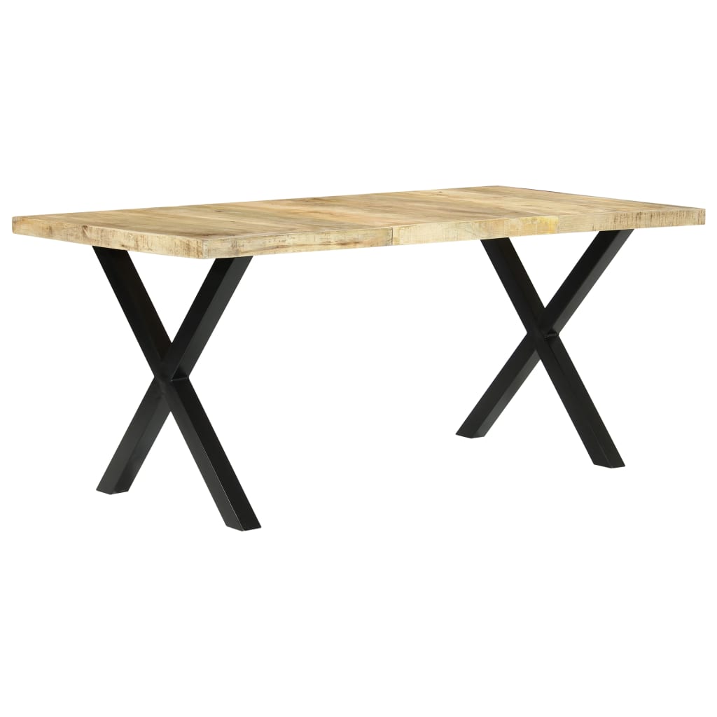 vidaXL tömör mangófa étkezőasztal 180 x 90 x 76 cm