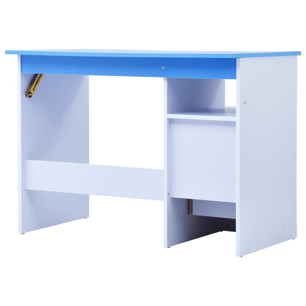 vidaXL kék és fehér dönthető gyerekíróasztal