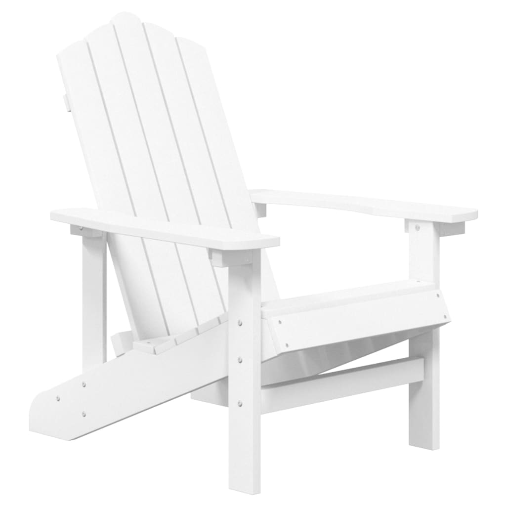 vidaXL 2 db fehér HDPE kerti adirondack szék