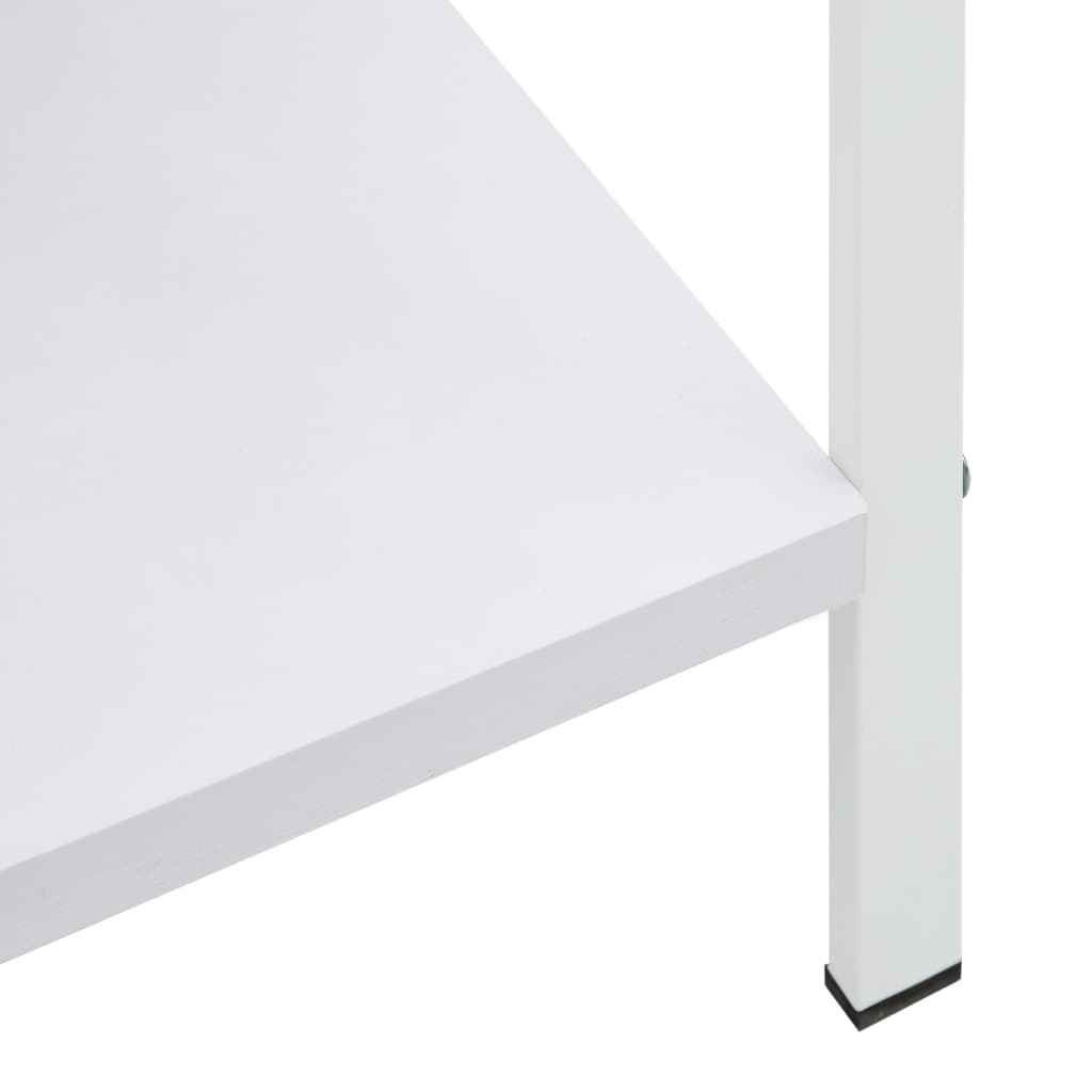 vidaXL 4 szintes fehér szerelt fa könyvespolc 60 x 27,6 x 124,5 cm