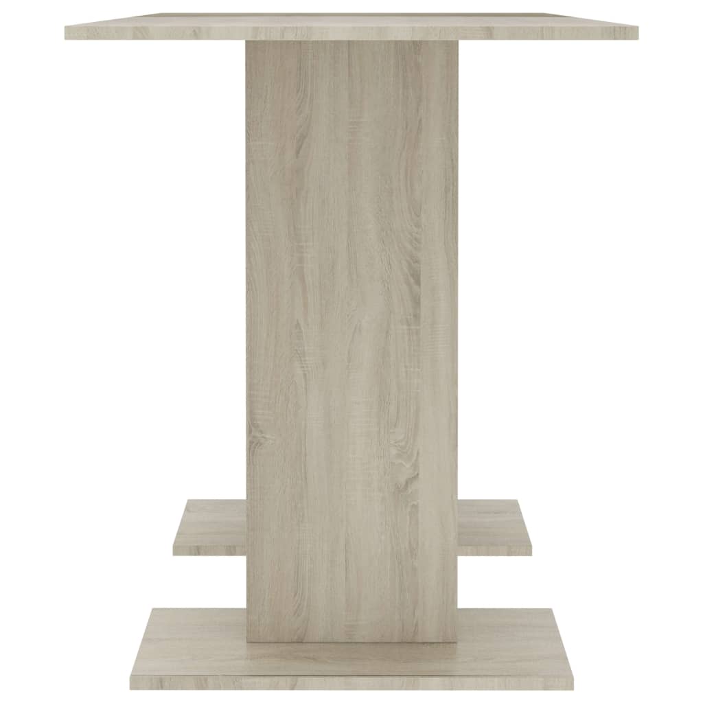 vidaXL Sonoma-tölgy színű szerelt fa étkezőasztal 110 x 60 x 75 cm