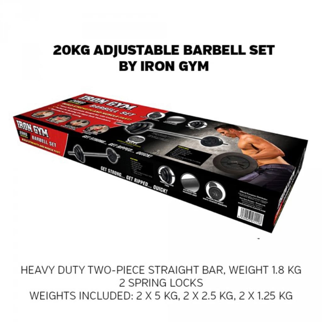 Iron Gym állítható kétkezes súlyzószett 20 kg