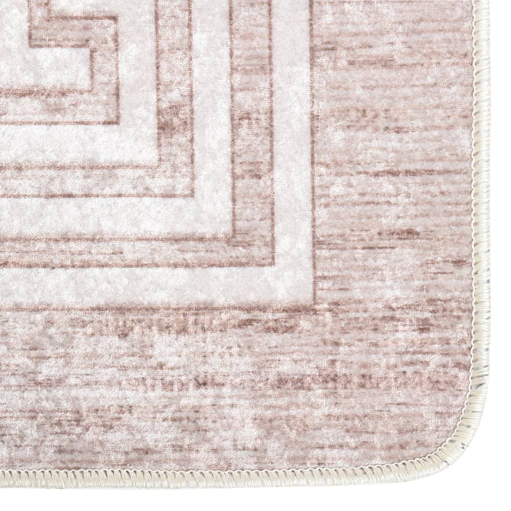 vidaXL bézs csúszásmentes mosható szőnyeg 160 x 230 cm