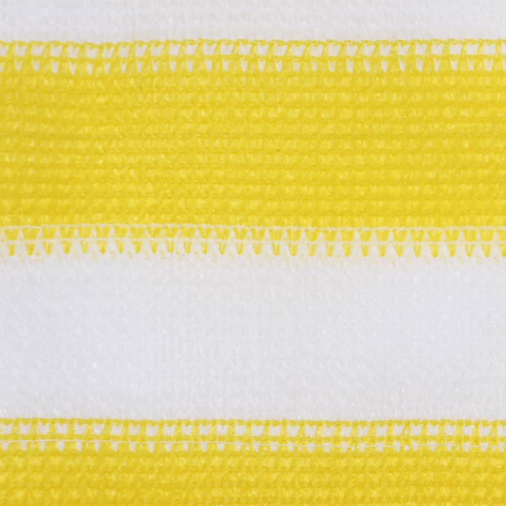 vidaXL sárga és fehér HDPE erkélyparaván 120 x 600 cm