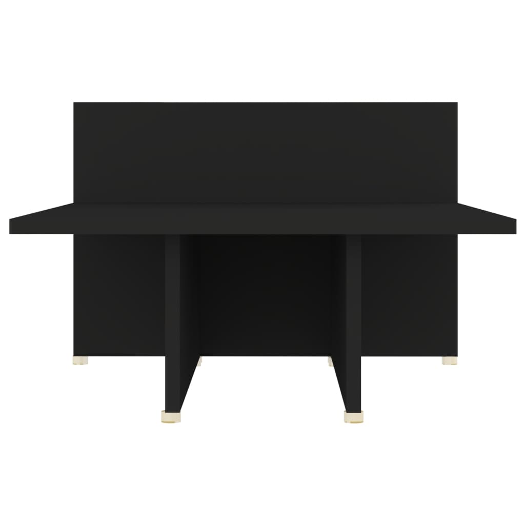 vidaXL fekete szerelt fa dohányzóasztal 111,5 x 50 x 33 cm