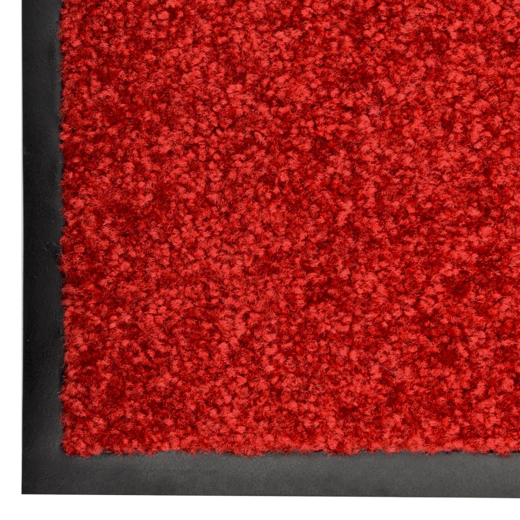 vidaXL piros kimosható lábtörlő 120 x 180 cm