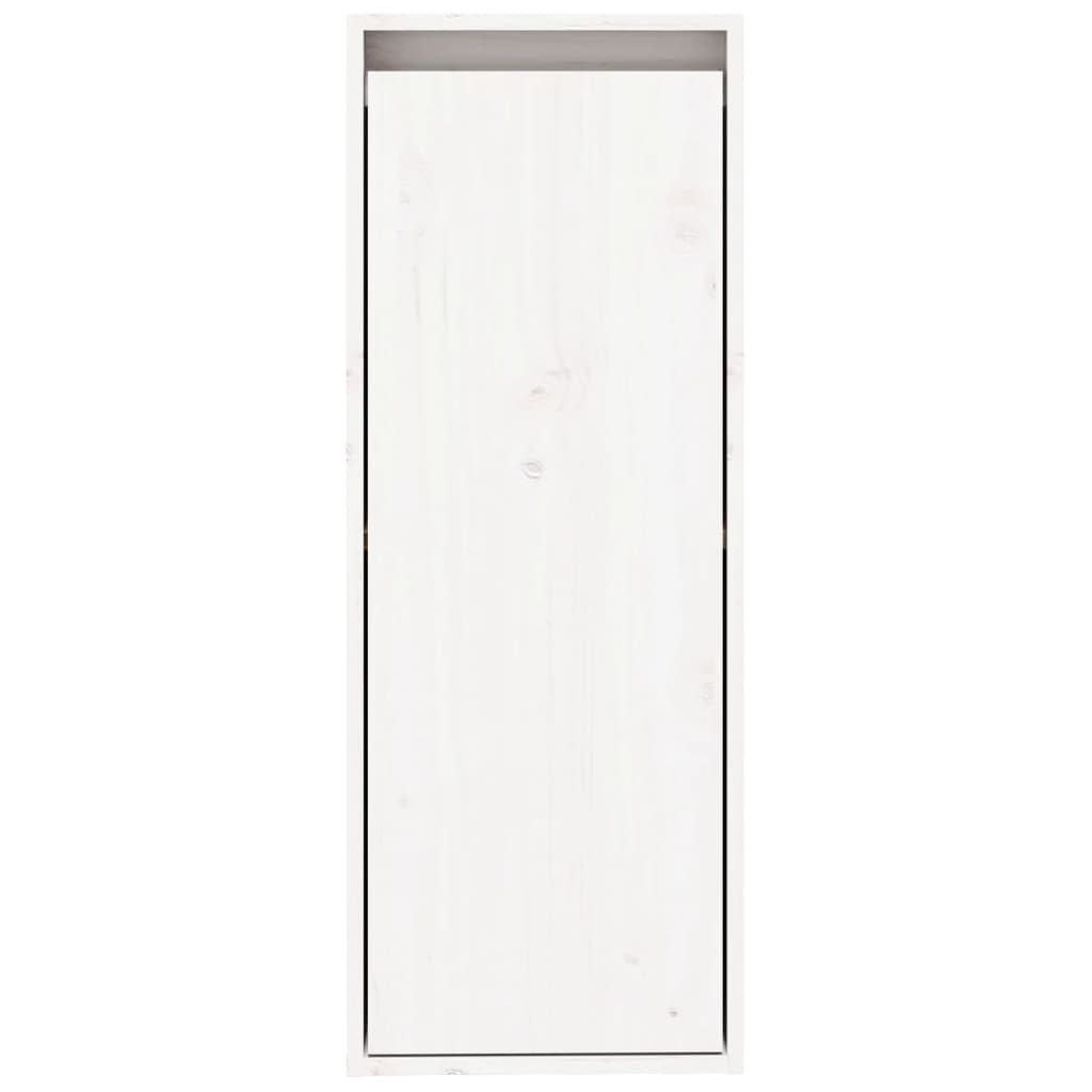 vidaXL 2 darab fehér tömör fenyőfa faliszekrény 30 x 30 x 80 cm