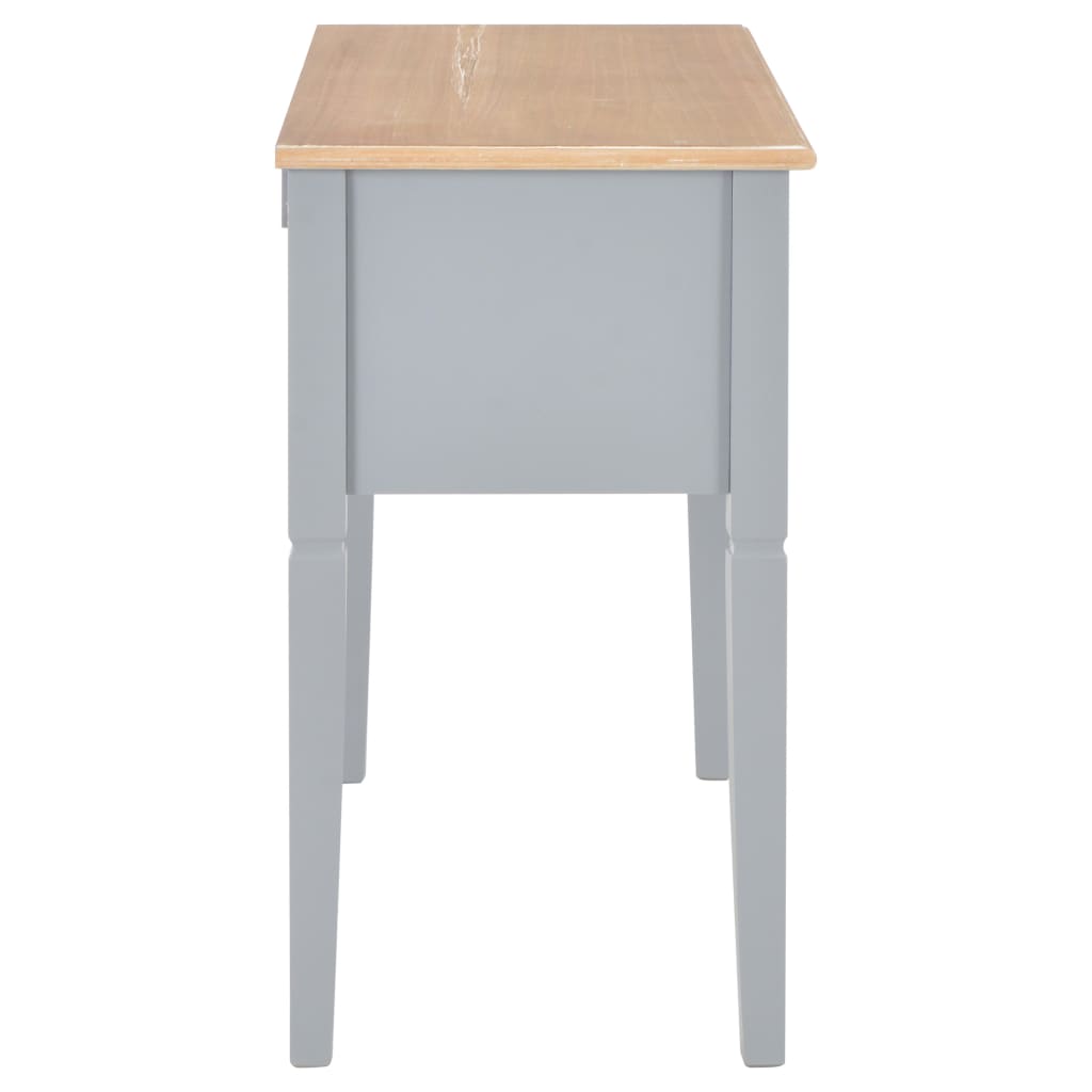 vidaXL szürke fa íróasztal 109,5 x 45 x 77,5 cm