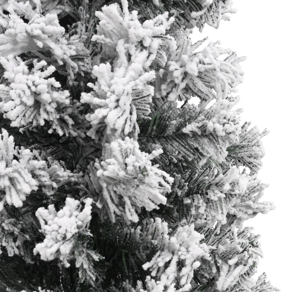 vidaXL zöld PVC vékony műkarácsonyfa hóval 240 cm