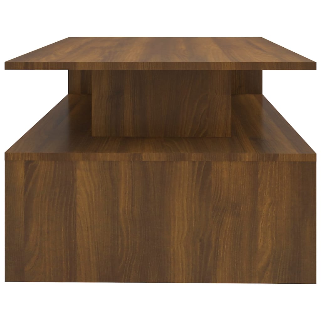 vidaXL barna tölgyszínű szerelt fa dohányzóasztal 90 x 60 x 42,5 cm