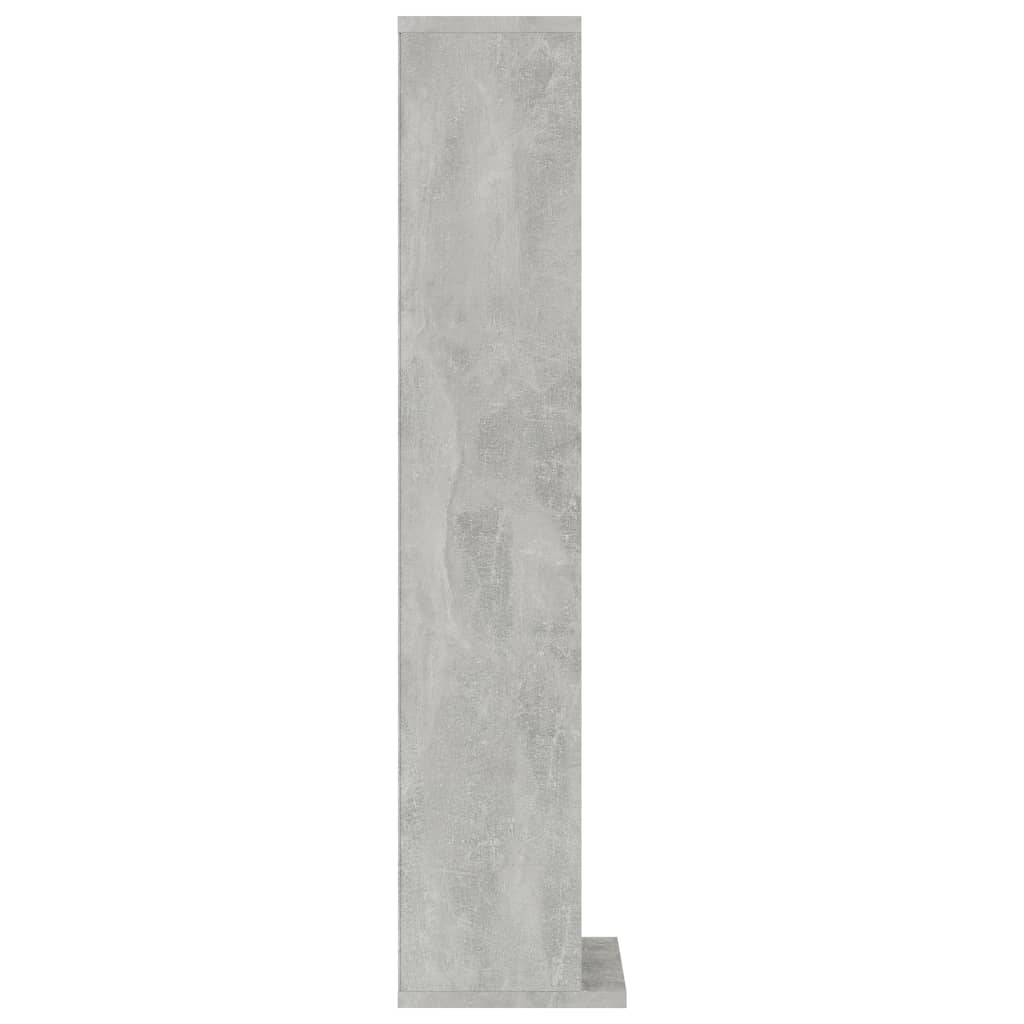 vidaXL betonszürke szerelt fa CD-szekrény 21 x 20 x 88 cm