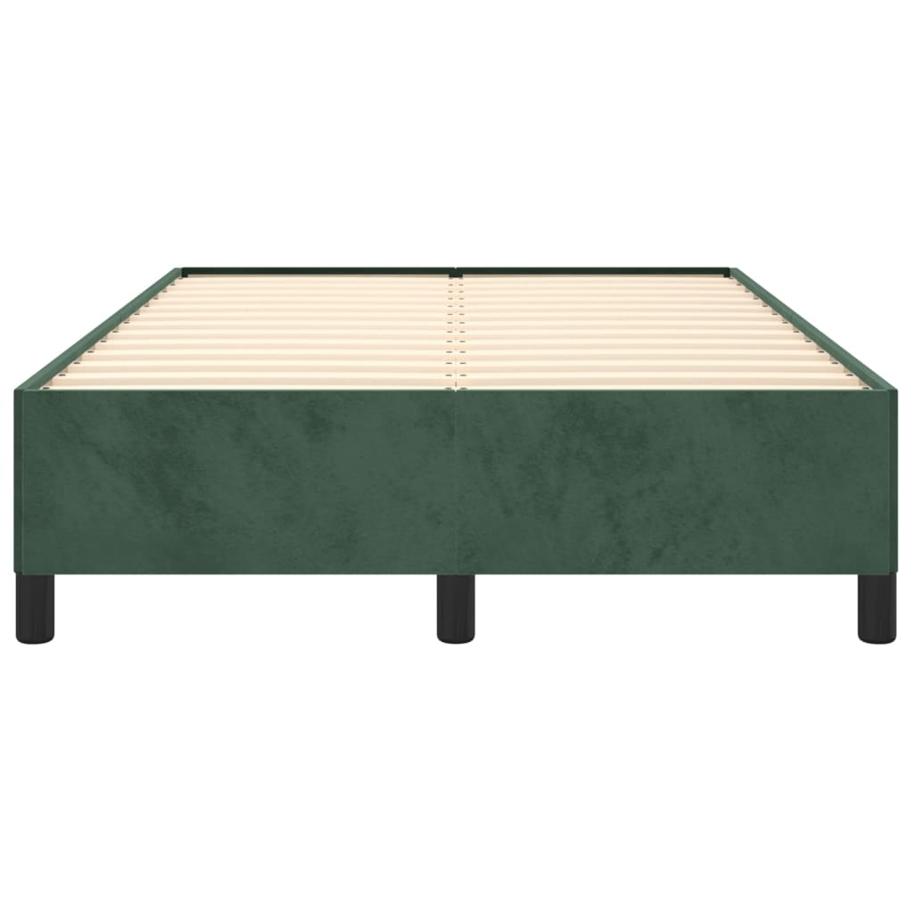 vidaXL zöld bársony ágykeret 120 x 200 cm